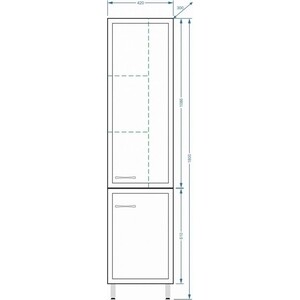 Пенал Stella Polar Концепт 42 белый (SP-00000148)