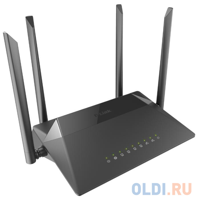 Беспроводной маршрутизатор D-Link DIR-842/RU/R1B 802.11abgnac 1167Mbps 2.4 ГГц 5 ГГц 4xLAN черный