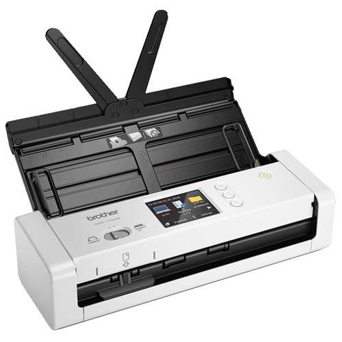 Сканер протяжный Brother ADS-1700W, A4, CIS, 600x600dpi, ДАПД 20 листов, ч/б 25 стр/мин / 50 изобр/мин,цв. 25 стр/мин / 50 изобр/мин, Wi-Fi, USB 3.0, (ADS1700WTC1)