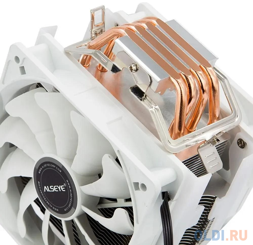 S120D-W Universal, TDP 135W, 2x120FAN, 4 heat pipe, WHITE, PWM, RTL{20} (874265) в Москвe