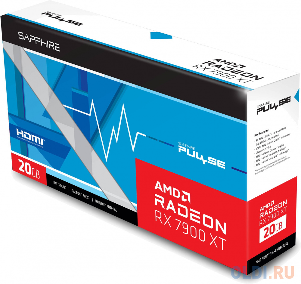 Видеокарта Sapphire Radeon RX 7900 XT PULSE 20480mb
