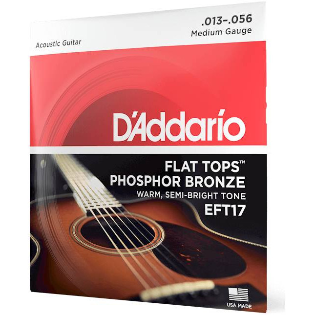 Струны для акустической гитары D'ADDARIO EFT 17