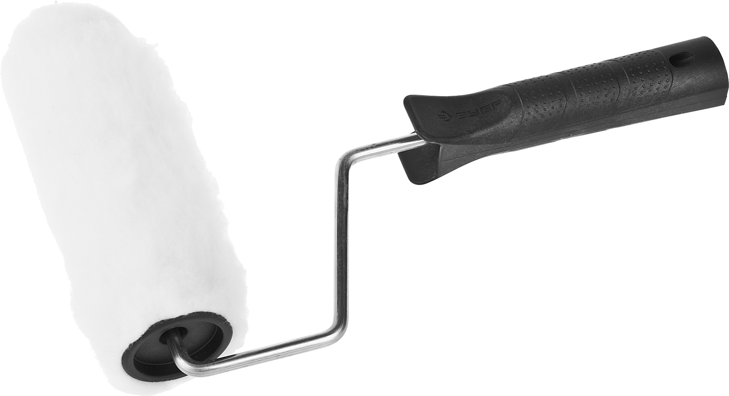 Валик малярный с ручкой Зубр РАДУГА, 15 смx4 см, бюгель 6 мм (0305-15_z01)
