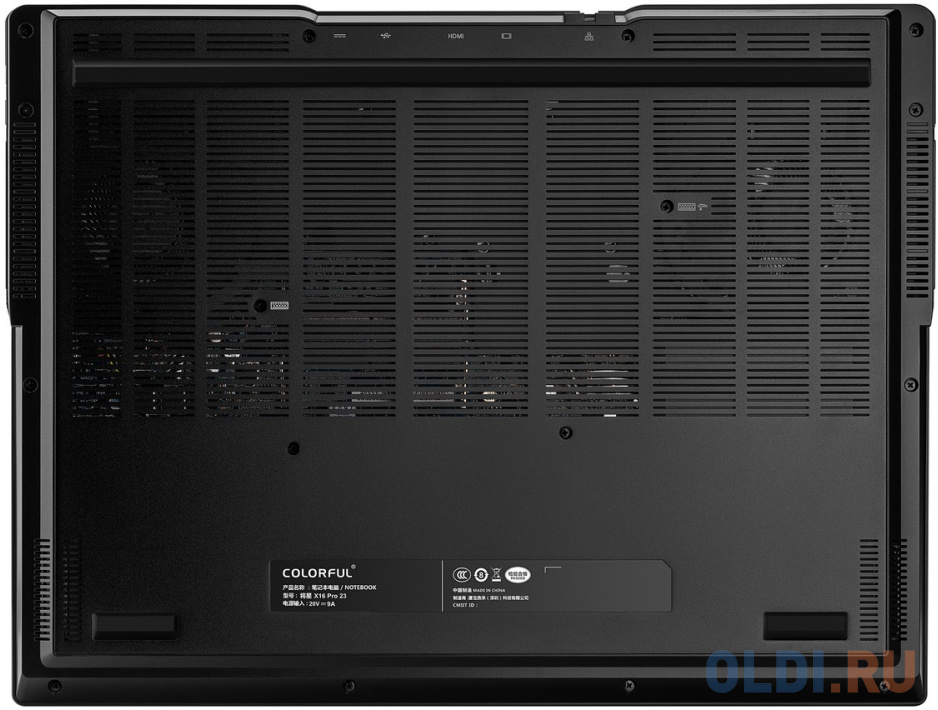 Ноутбук Colorful X16 Pro 23 Intel Core i7-13700H/16Gb/SSD512Gb/RTX4060 8Gb/16&quot;/IPS/QHD/240Hz/NoOS/Black (A10003400457)
