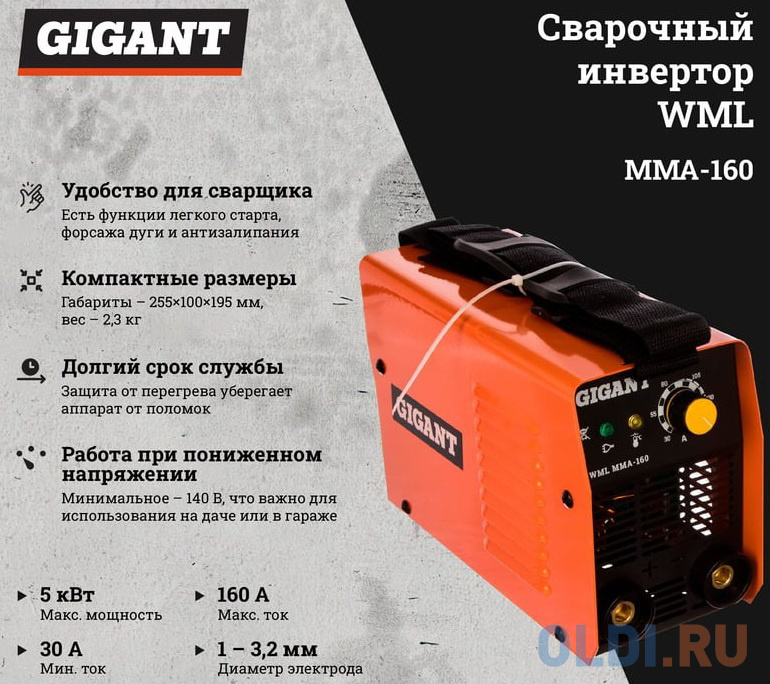 Gigant Сварочный инвертор WML MMA-160