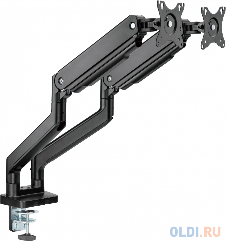 Кронштейн для мониторов Ultramounts UM731 черный 17"-35" макс.16кг крепление к столешнице поворот и наклон