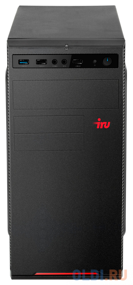 ПК IRU Home 310H5SE MT i3 10100 (3.6) 8Gb 1Tb 7.2k SSD240Gb UHDG 630 Free DOS GbitEth 400W черный (1623388) в Москвe