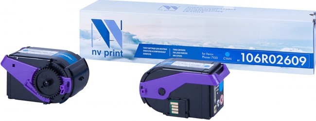 Картридж лазерный NV Print NV-106R02609C (106R02609), голубой, 9000 страниц, совместимый для Xerox Phaser 7100