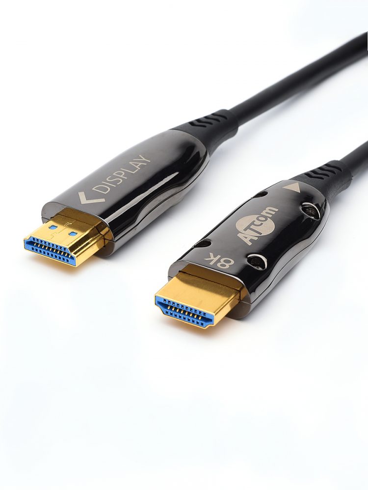 Кабель HDMI(19M)-HDMI(19M) v2.1 4K, 8K, 50 м, черный Atcom (AT8875)
