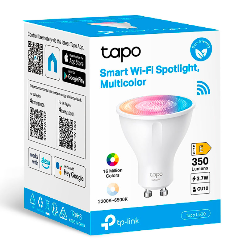 Лампочка TP-LINK Tapo L630 GU10 3.7W 2200-6 500K в Москвe