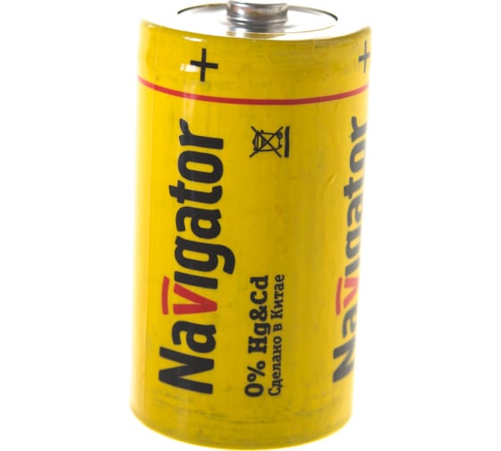 Батарея Navigator D (LR20/13А), 1.5V, 2шт. (94761)