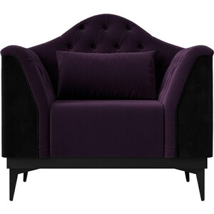 Кресло Лига Диванов Флорида велюр фиолетовый\черный (112290)