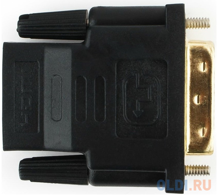 Bion Переходник HDMI-DVI 19F/19M (мама-папа), позолоченные контакты, черный [BXP-A-HDMI-DVI-2]