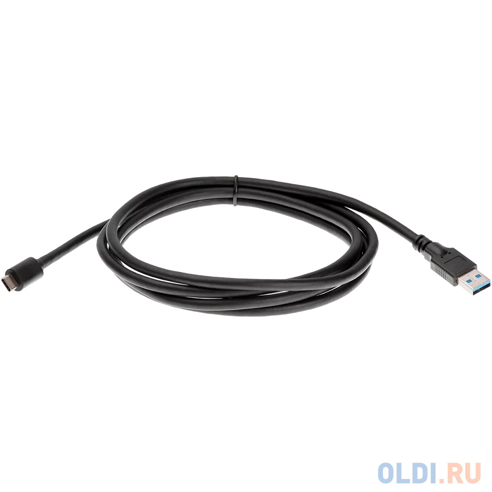 Кабель USB Type C USB 3.0 2м VCOM Telecom ACU401-2M круглый черный