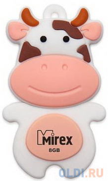Флеш накопитель 8GB Mirex Cow, USB 2.0, Персиковый