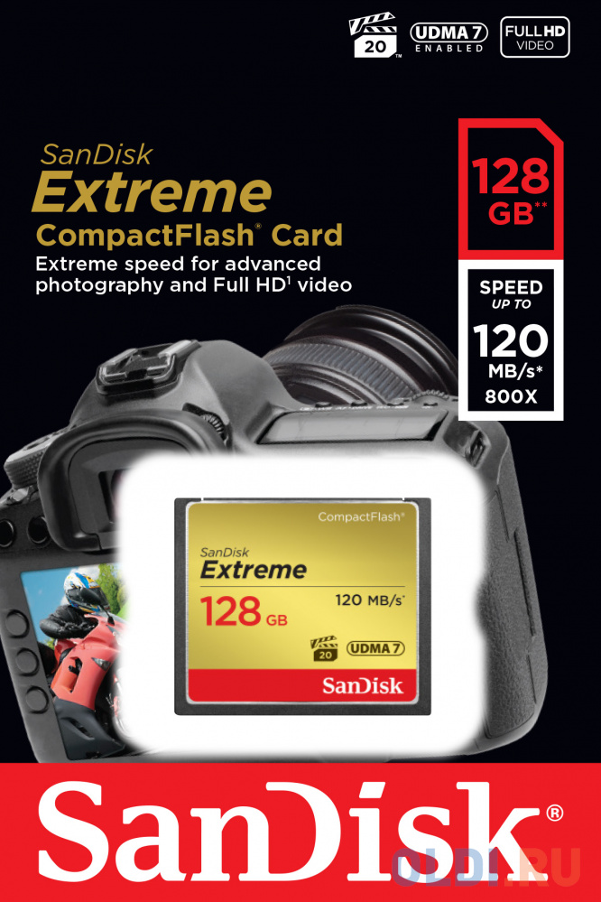 Карта памяти Compact Flash Card 128Gb SanDisk SDCFXSB-128G-G46 в Москвe