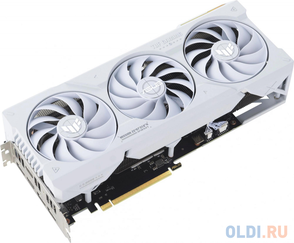 Видеокарта ASUS TUF-RTX4070TIS-O16G-WHITE-GAMING /RTX4070TIS ,HDMI*2,DP*3,16G,D6X