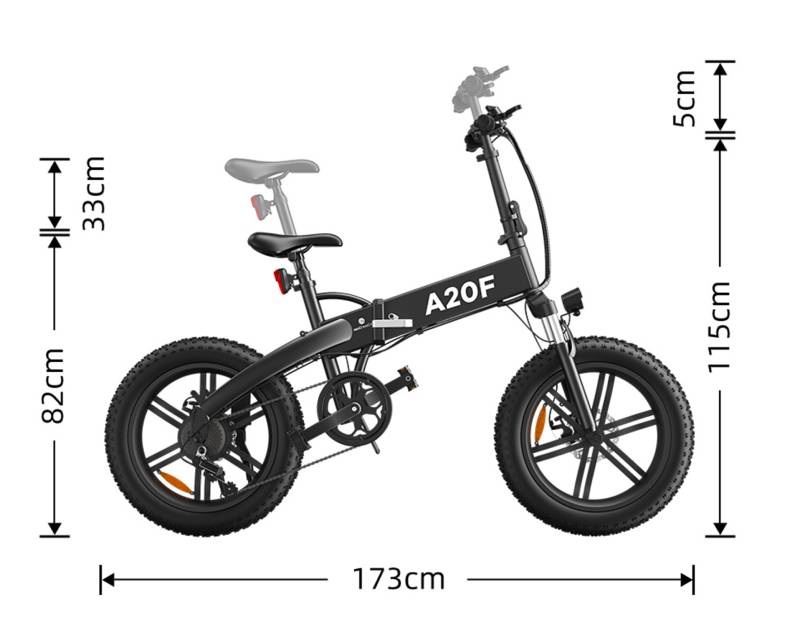 Электровелосипед ADO Electric Bicycle A20F Beast Black