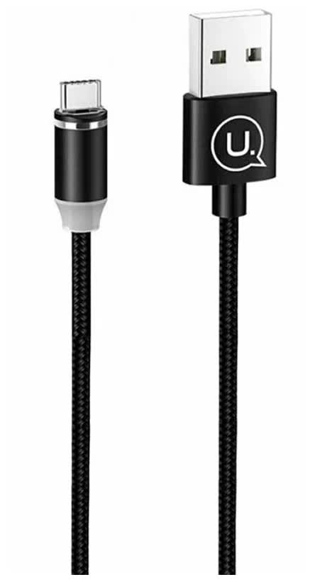 Дата-Кабель USAMS-SJ293 USB - Type-C, Магнитный кабель, черный (SJ293USB01)