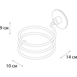 Держатель фена Fixsen Round (FX-92119) в Москвe