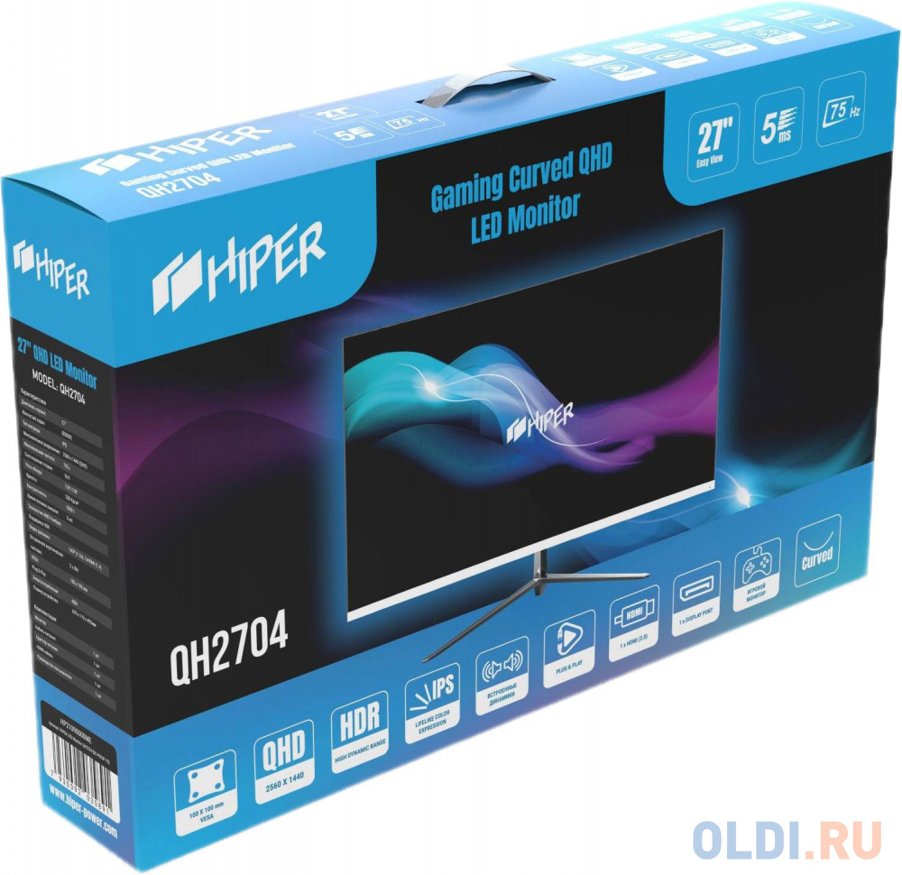 Монитор 27" HIPER Gaming QH2704