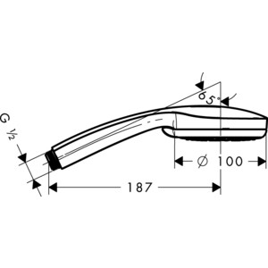 Ручной душ Hansgrohe Croma 100 Vario 4 режима (28535000)