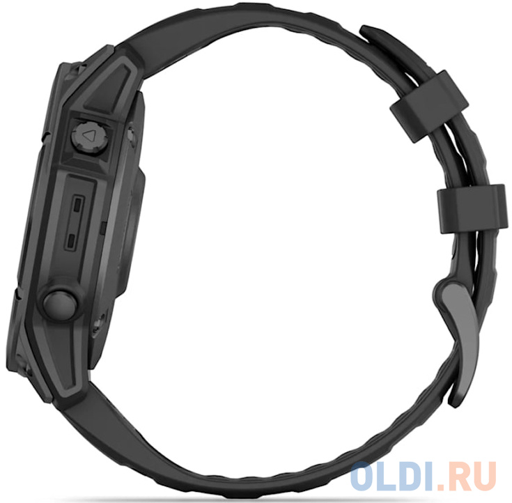 Смарт-часы Garmin Fenix E AMOLED темно-серый, черный 47мм