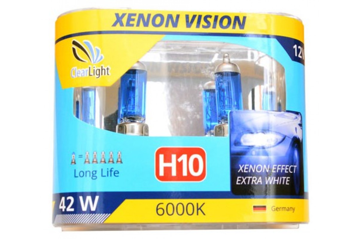 Лампа Clearlight H10 12V-42W  XenonVision (компл., 2 шт.)