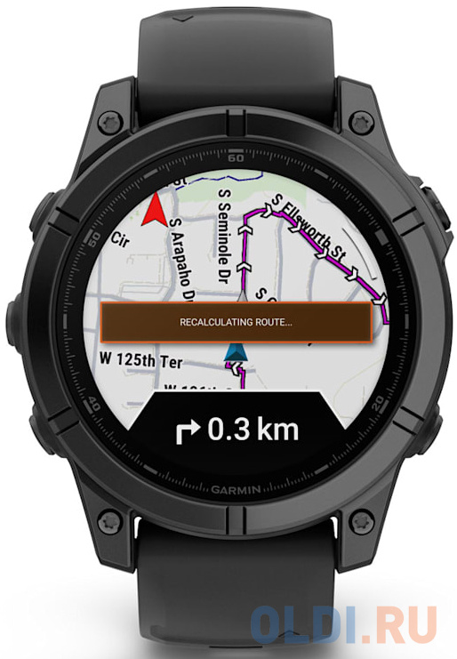 Смарт-часы Garmin Fenix E AMOLED темно-серый, черный 47мм