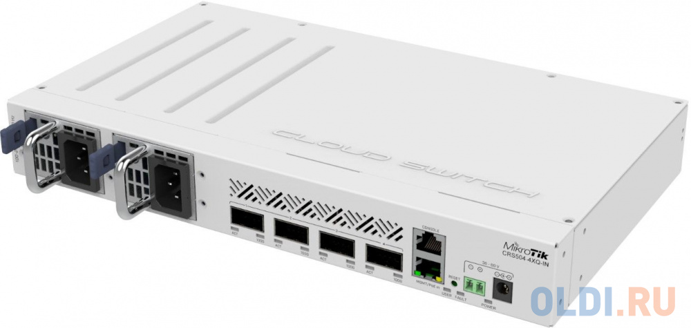 Маршрутизатор 4PORT 1000M CRS504-4XQ-IN MIKROTIK