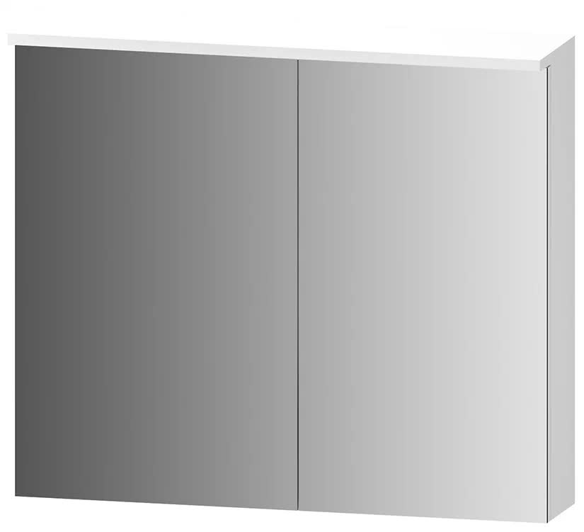 Зеркальный шкаф, 80 см AM.PM SPIRIT M70MCX0801WG SPIRIT, с подсветкой цвет: белый, глянец