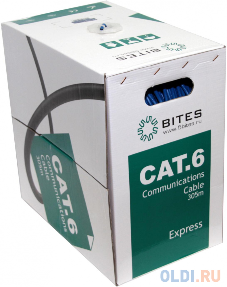 5bites Express US6575-305B-BL UTP / SOLID / 6CAT / 23AWG / COPPER / PVC / BLUE / 305M