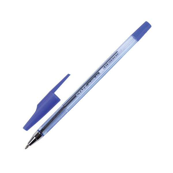 Ручка шариковая STAFF AA-927, СИНЯЯ, корпус тонированный, хромированные детали, 0,7 мм, линия 0,35 мм, BP105, (100 шт.)