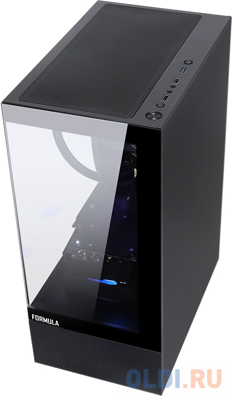 Корпус Formula Crystal Z1 черный без БП ATX 2xUSB2.0 1xUSB3.0 audio bott PSU в Москвe