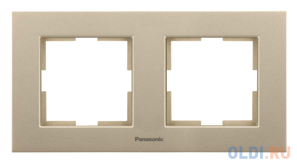 Рамка Panasonic Karre Plus WKTF08022BR-RU 2x горизонтальный монтаж пластик бронза (упак.:1шт)