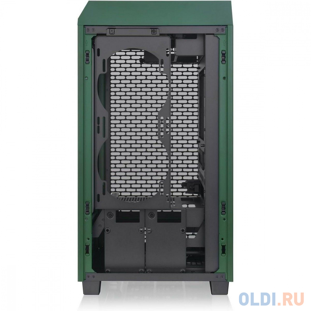 Корпус Thermaltake The Tower 200 Racing Green /Racing Green/Win/SPCC/Tempered Glass*1/CT140 Fan*2/Color Box