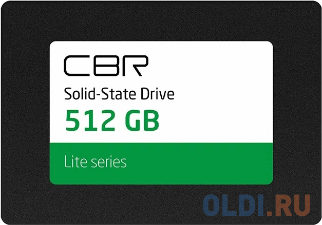 CBR SSD-512GB-2.5-LT22, Внутренний SSD-накопитель, серия "Lite", 512 GB, 2.5", SATA III 6 Gbit/s, SM2259XT, 3D TLC NAND, R/W speed up t