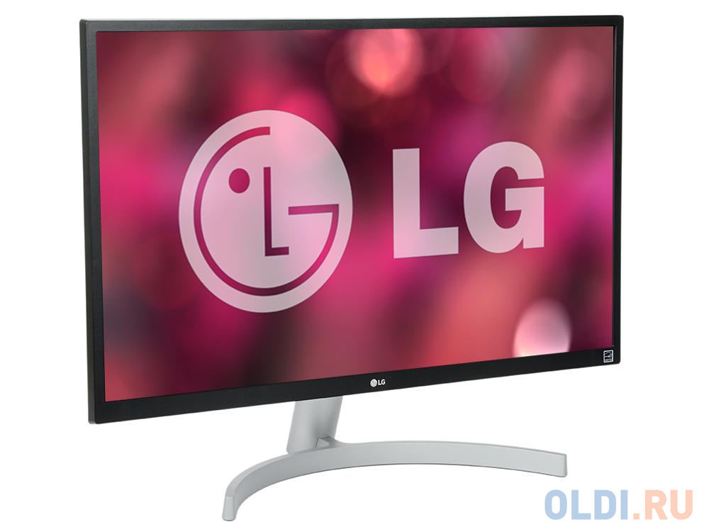 Монитор 27" LG 27UL500-W White IPS, 3840x2160, 5ms, 300 cd/m2, 1000:1 (Mega DCR), DP, HDMI*2, Headph.out, vesa