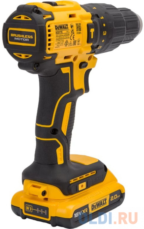 Дрель-шуруповерт DeWalt DCD778M2T-QW аккум. патрон:быстрозажимной