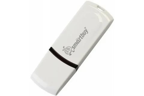 Флешка 64Gb USB 2.0 SmartBuy Paean, белый (SB64GBPN-W)
