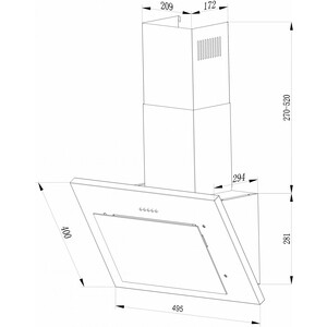 Вытяжка Hebermann HBKH 50.3 W