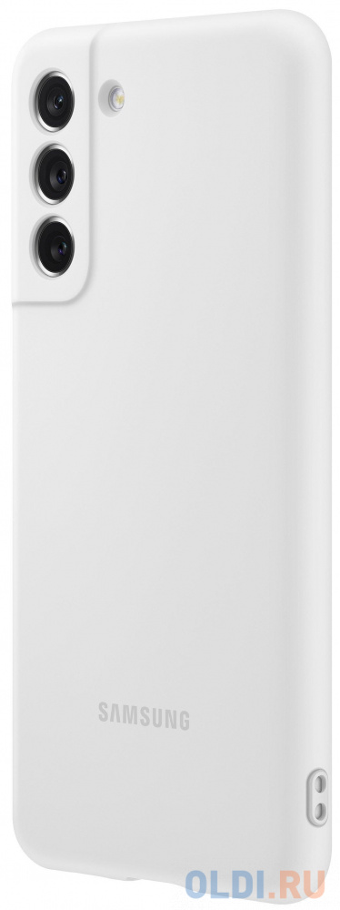 Чехол (клип-кейс) Samsung для Samsung Galaxy S21 FE Silicone Cover белый (EF-PG990TWEGRU)