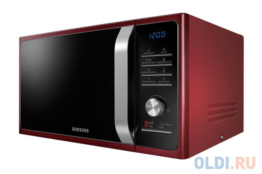 Микроволновая печь Samsung MS23F301TQR красный, 800 Вт, 23л [MS23F301TQR/BW]