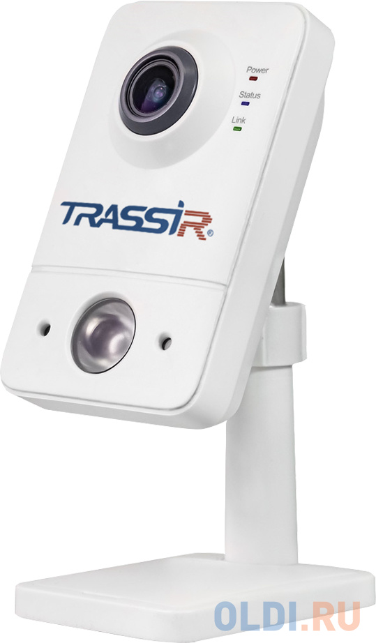 Видеокамера Trassir TR-D7121IR1W CMOS 1/2.7" 2.8 мм 1920 x 1080 H.264 RJ-45 Wi-Fi белый