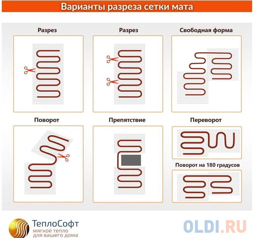 ТеплоСофт Нагревательный мат Профи 1 м2 150Вт с терморегулятором 1150 в Москвe