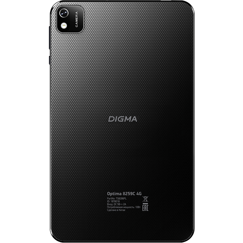 Планшет Digma Optima 8259C (Unisoc T310 2.0Ghz/2048Mb/32Gb/4G/GPS/Wi-Fi/Bluetooth/Cam/8.0/1280x800/Android)