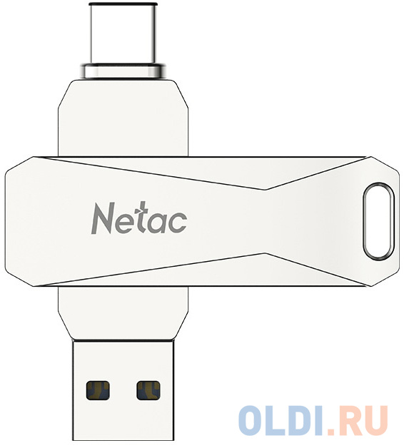 Флеш Диск Netac U782C 512Gb <NT03U782C-512G-30PN>, USB3.0+TypeC, металлическая