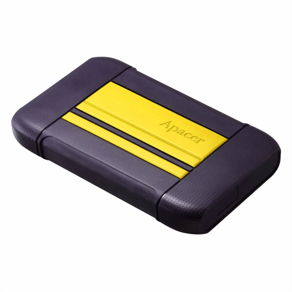 Внешний жесткий диск (HDD) APACER 1Tb AC633, 2.5", USB 3.2 Gen 1, черный/желтый (AC633/AP1TBAC633Y-1)