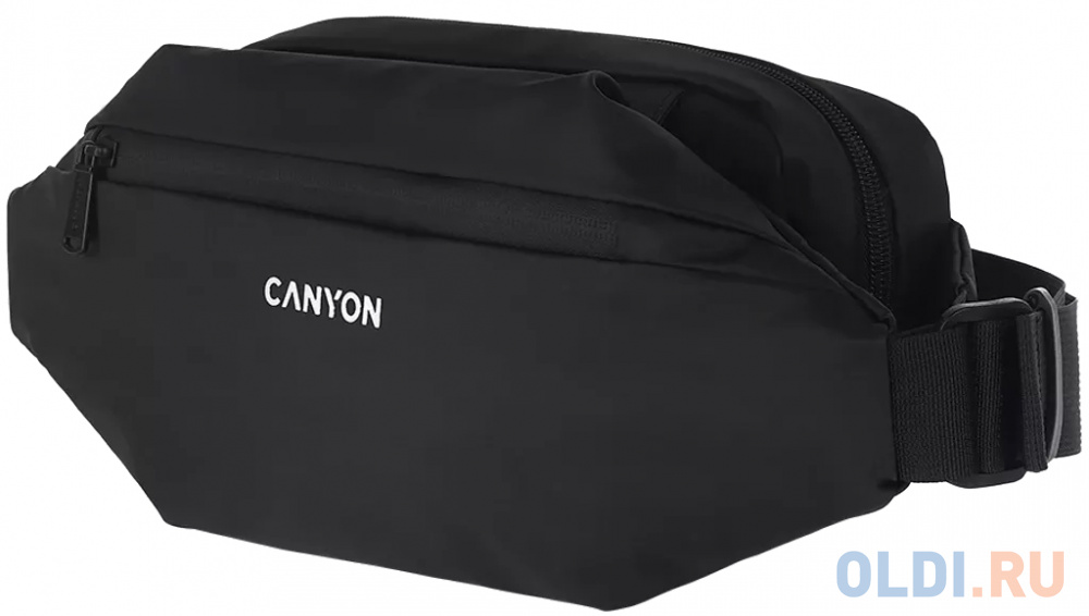 CANYON FB-1, Fanny pack, Product spec/size(mm): 270MM x130MM x 55MM, Black, EXTERIOR materials:100% Polyester, Inner materials:100% Polyester, max wei