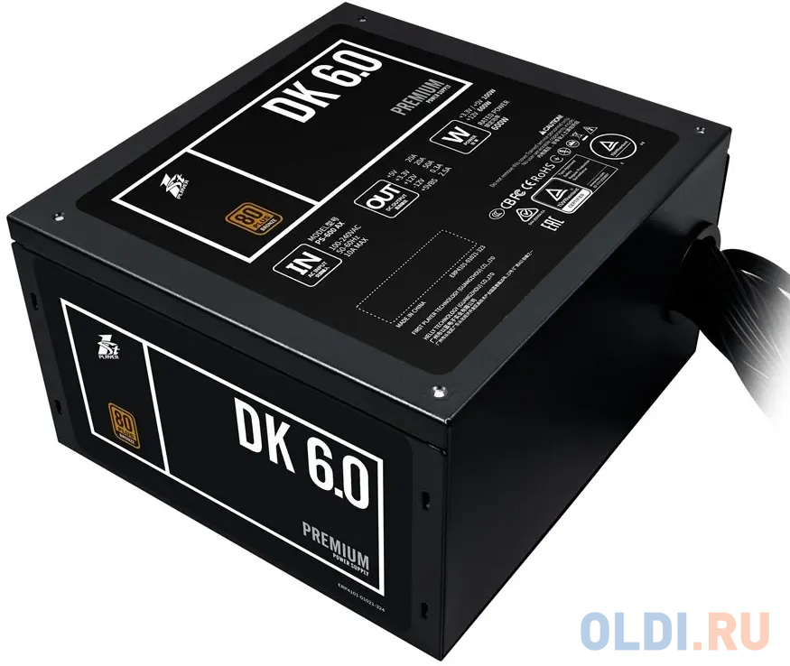 Блок питания 1stPlayer DK PREMIUM PS-600AX 600 Вт